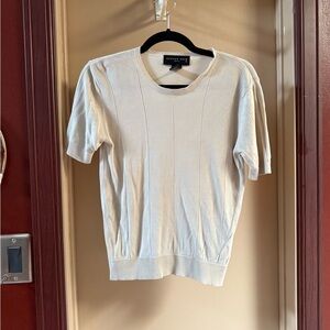 August Silk Cream Crewneck Sweater